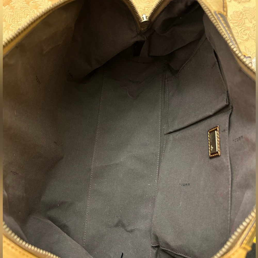 FENDI Zucca Vintage Canvas and Leather Luxury Boston Bag - Picture 7 of 11